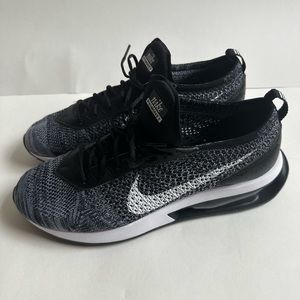 Nike Womens Black Air Max Flyknit Racer DM9073-001 Athletic Running Shoes Sz 11